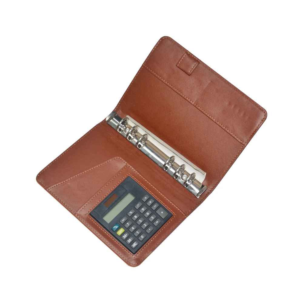 Кожаная папка Bowen PU a6 Padfolio 6 с кольцевым механизмом
