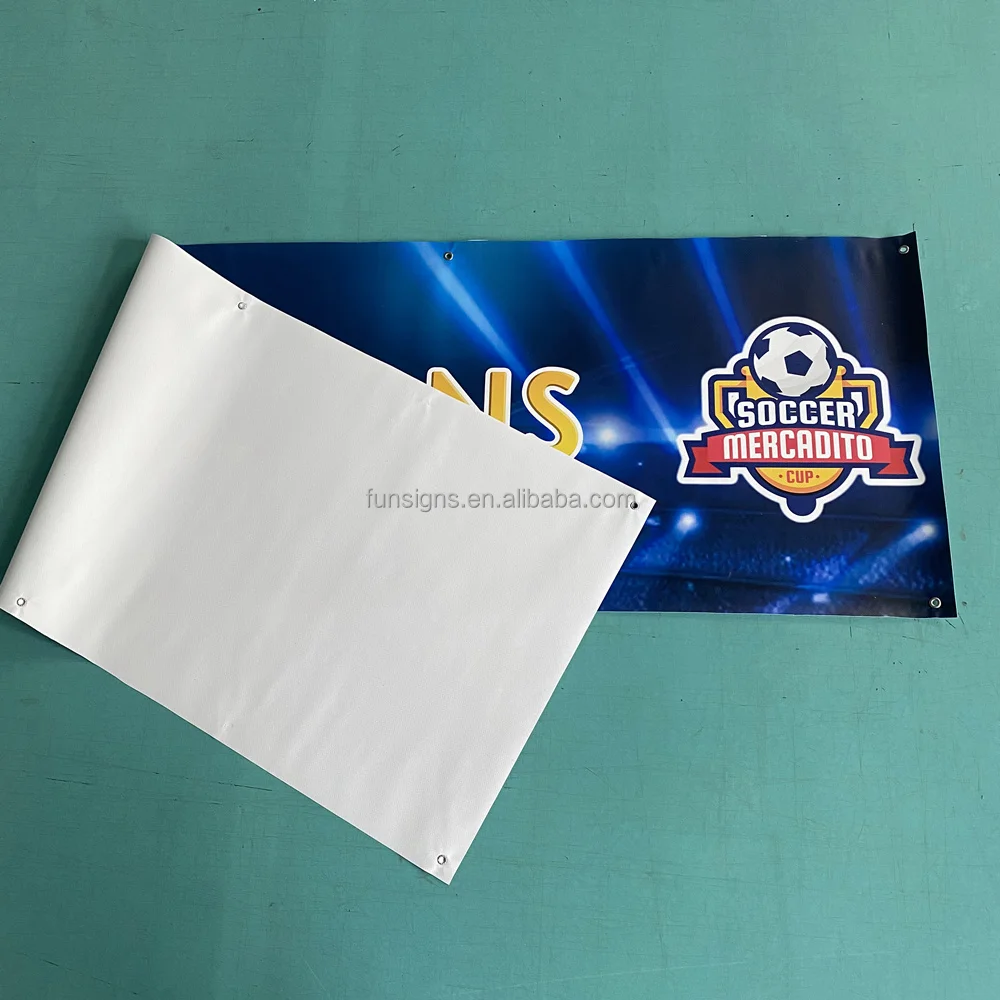 Double Sided Printing Street Vinyl Banner Indoor Outdoor Advertising Flex Banner