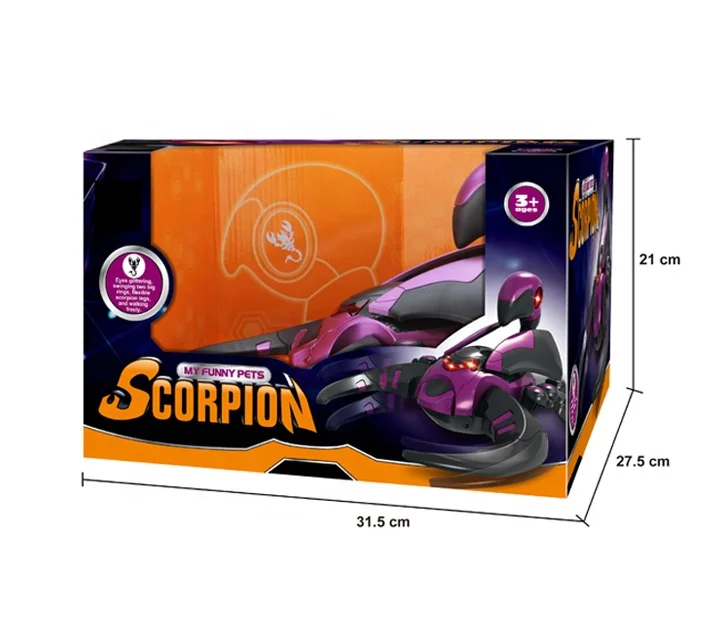 Электрический механический Скорпион BO Scorpion с подсветкой пластиковая игрушка для животных