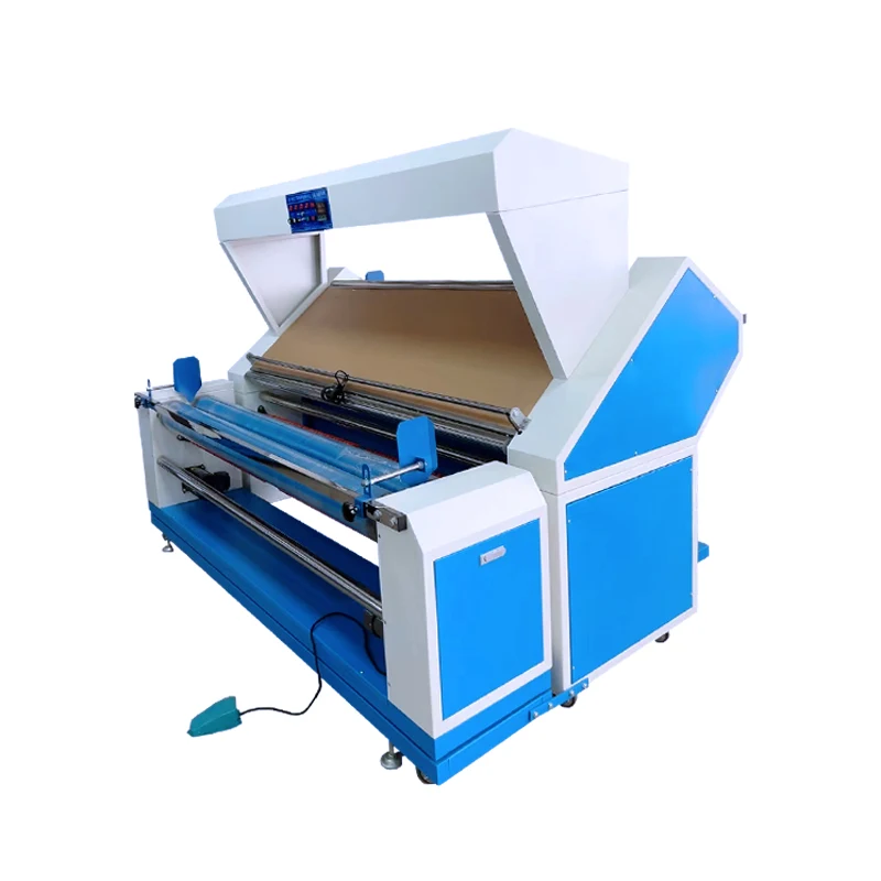 Textile Knitted Automatic Fabric cloth Inspecting and Rolling Machine  Fabric Folding Machine