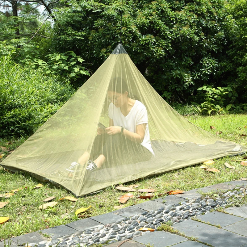 50D Polyester Home/Outdoor Camping Mosquito Net Fishing Cycling Travel Backpacking Tent Mosquitera Single Tente Anti-Moustique