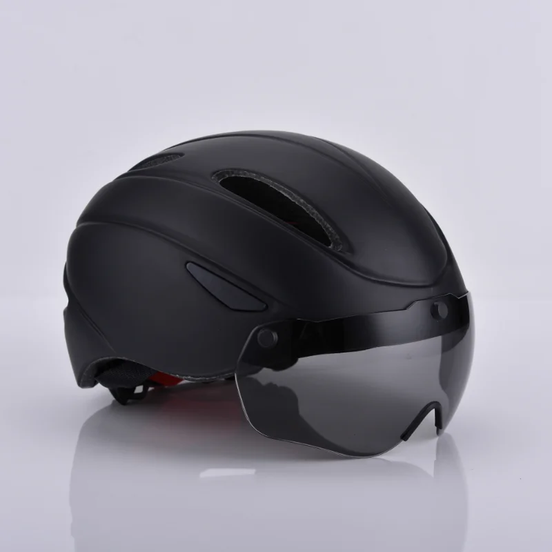 High Quality EPS Adult Mountain Bike Helmet with Detachable Velvet Lining and Goggles High Magnet Safety Bicycle Riding Gear
