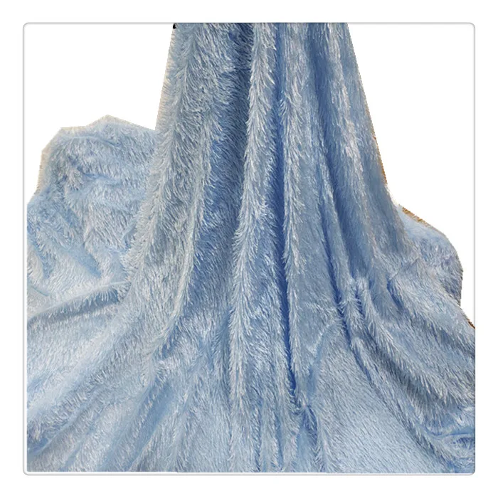 Wholesale Long Pile Polyester Fur Fabric Fox Fur Faux Fur Fabric For Garment/Home Textile