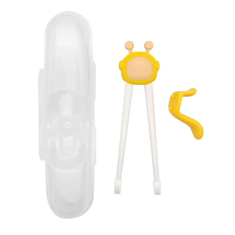 Wholesale Baby Supplies Toddler Training Chopsticks for Kids with Attachable Learning Chopstick Helper