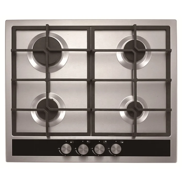 4 Burners Gas Stove Stainless Steel with Tampered Glass OEM Kitchen Products Built-in Electric Gas Oven for Kitchen Counter