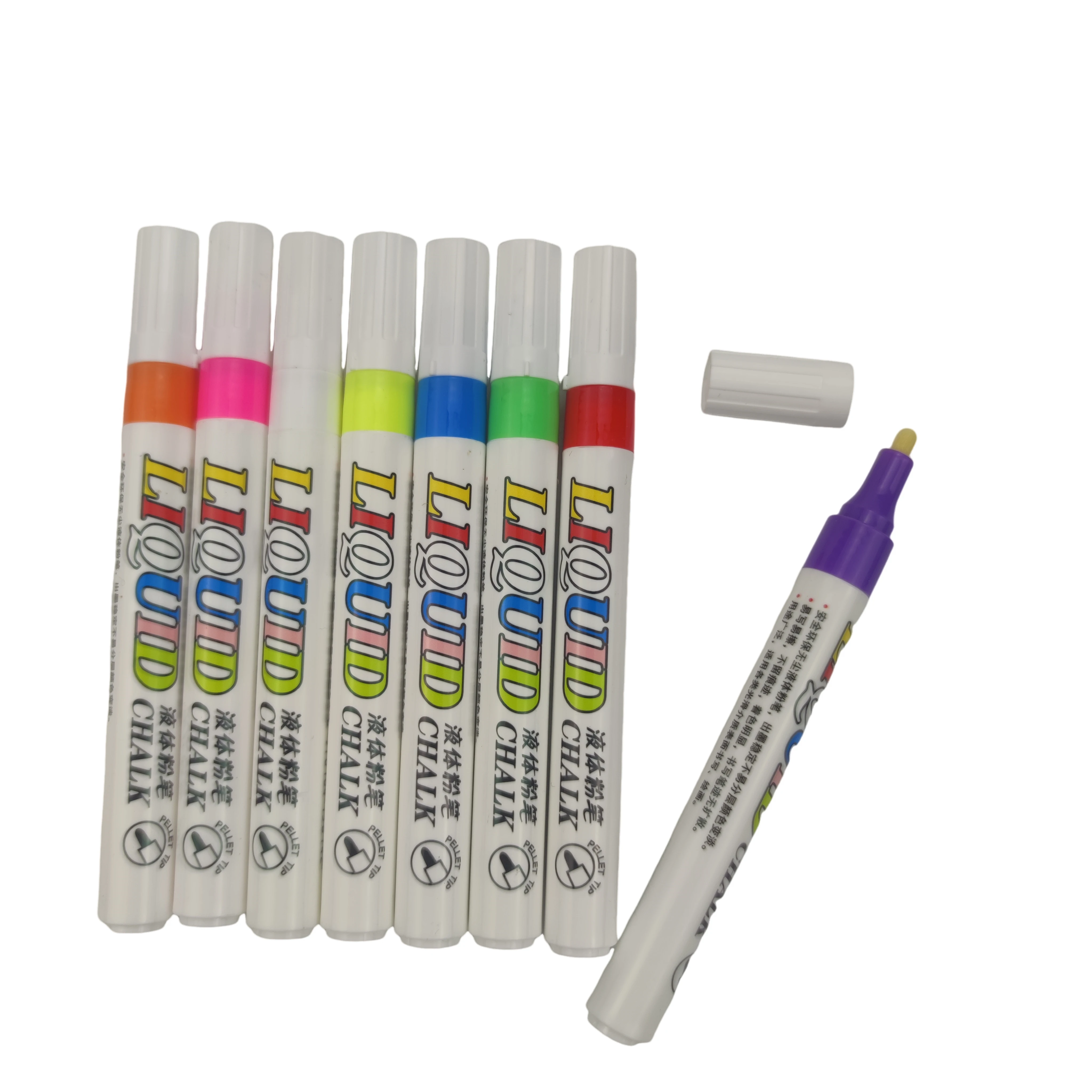 Erasable neon Chalk Liquid Marker Vibrant & Fade-Resistant Colors  Liquid Chalk Pen For Blackboard Glass window board