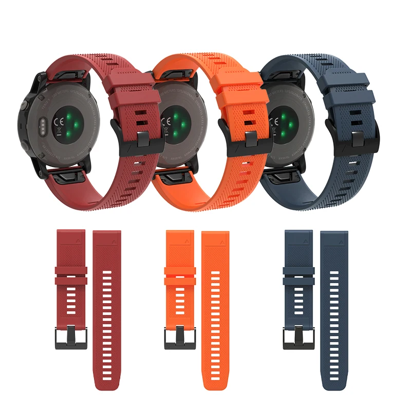 Wholesale Silicone Colorful  Hight Buckle Strap Smart Watch Wrist band for Garmin Fenix 5x Band fenix 7 band
