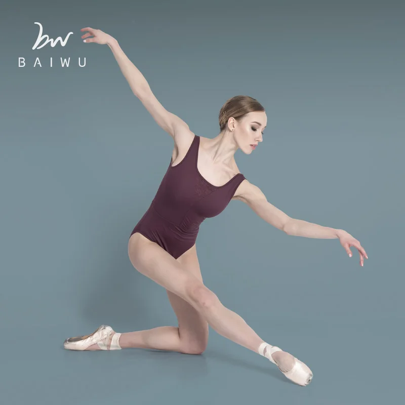 119141010 Baiwu New Arrival Baiwu Dance Leotards Fashion Lace Ballet  Leotards Ballet Dance