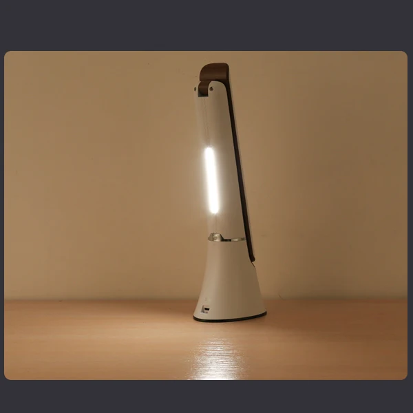 LED learning study lights eye protection cordless table lamp rechargeable portable foldable desk lamp 3 brightness dimmable