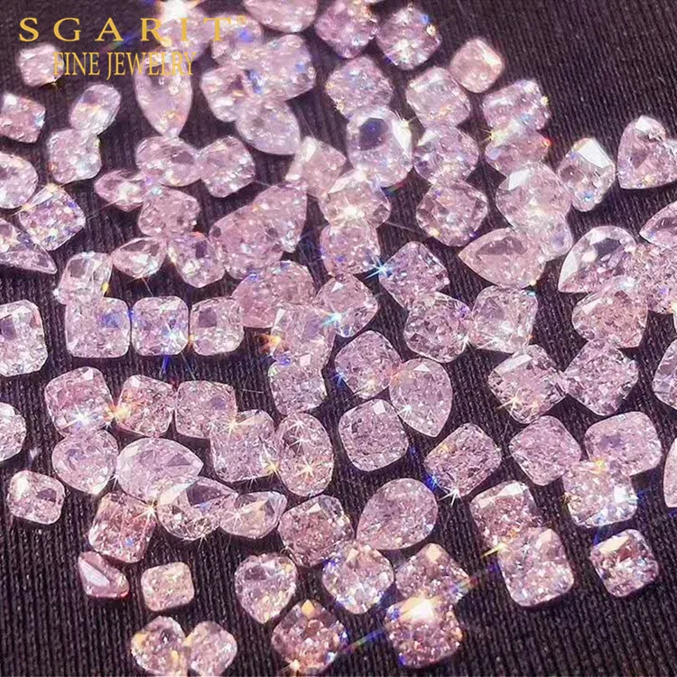 SGARIT wholesale high quality bulk real pink diamond for jewelry making 0.11-0.2ct per pc  SI-VS natural loose diamond