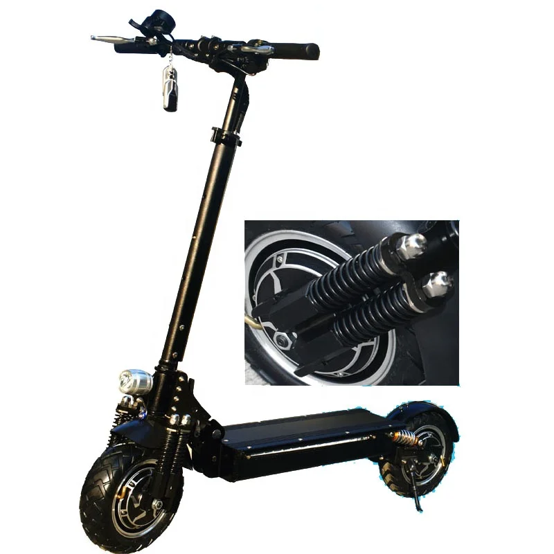 
11inch 60v quadruple suspensions shock absorber hydraulic brake 2400w electric scooter with seat 