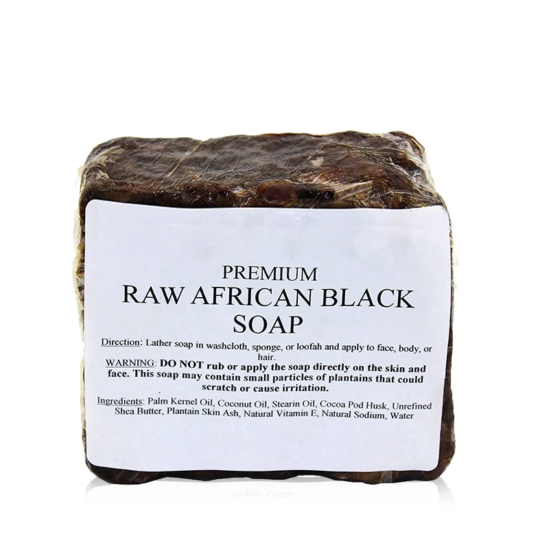 Wholesale Private label organic Raw Handmade Soap Natural Anti-acne Face And Body Wash African Black Soap