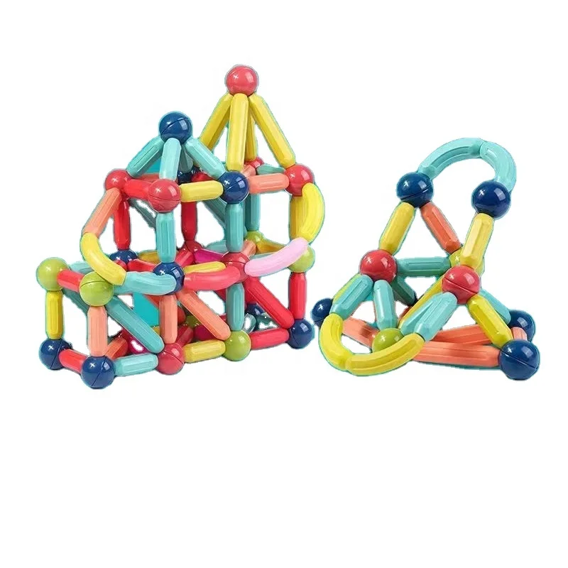 Educational Magnet Stick/Magnetic Toys For Kids Learning 25-130 Pcs Set Magnets Building Blocks For Children
