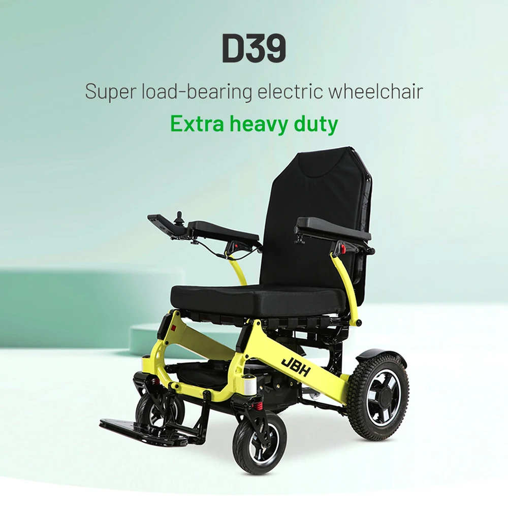extra Heavy Duty D39 Super Loading-bearing Portable Aluminum Alloy Power Electric Wheelchair for Handicap
