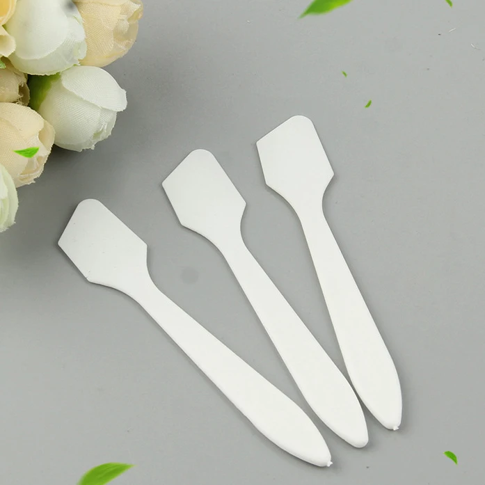 Private Label Plastic cosmetic jar spatula Facial Spoon skincare disposable facial mask spatula