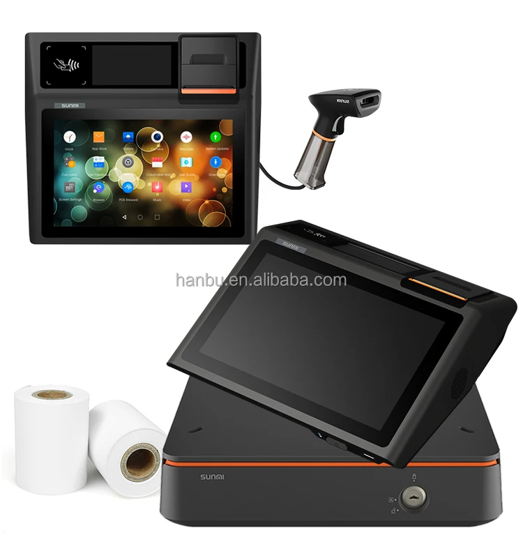 SUNMI D2 Mini Android 8.1 Cash Register NFC Electronic Supermarket Payment Machine Pos Terminal D2mini Sunmi with 58mm Printer