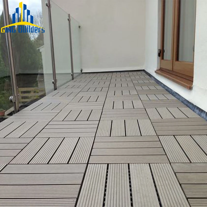 Gingbuilders Xiamen Custom External Texture Embossed 146X25Mm Solid Foam Uv Protection 21 Mm Hybrid Wpc Floors Decking