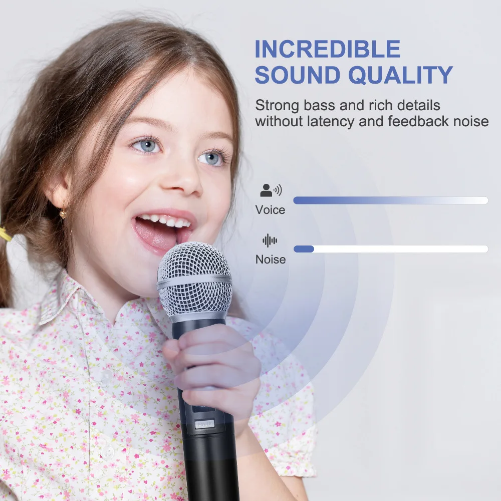 New WN58 VHF Rechargeable Dynamic Vlog Custom Wireless Professional Hand Held Wireless Microphone for Karaoke