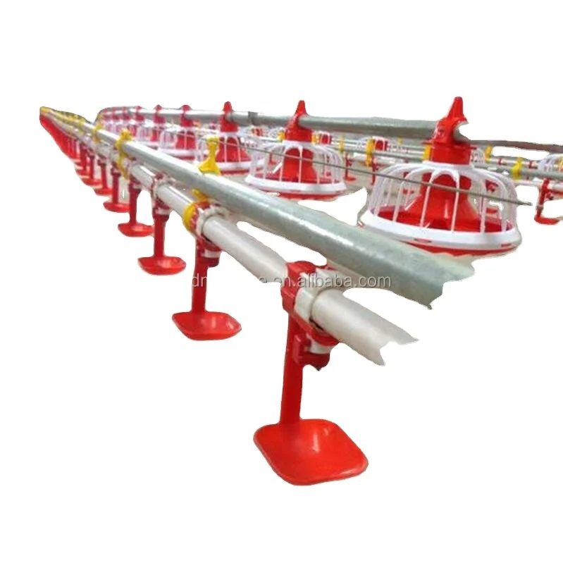 High Quality Poultry Farm Automatic Pan Feeding And Drinking Line chicken nipple drinker with cup For Chicken House