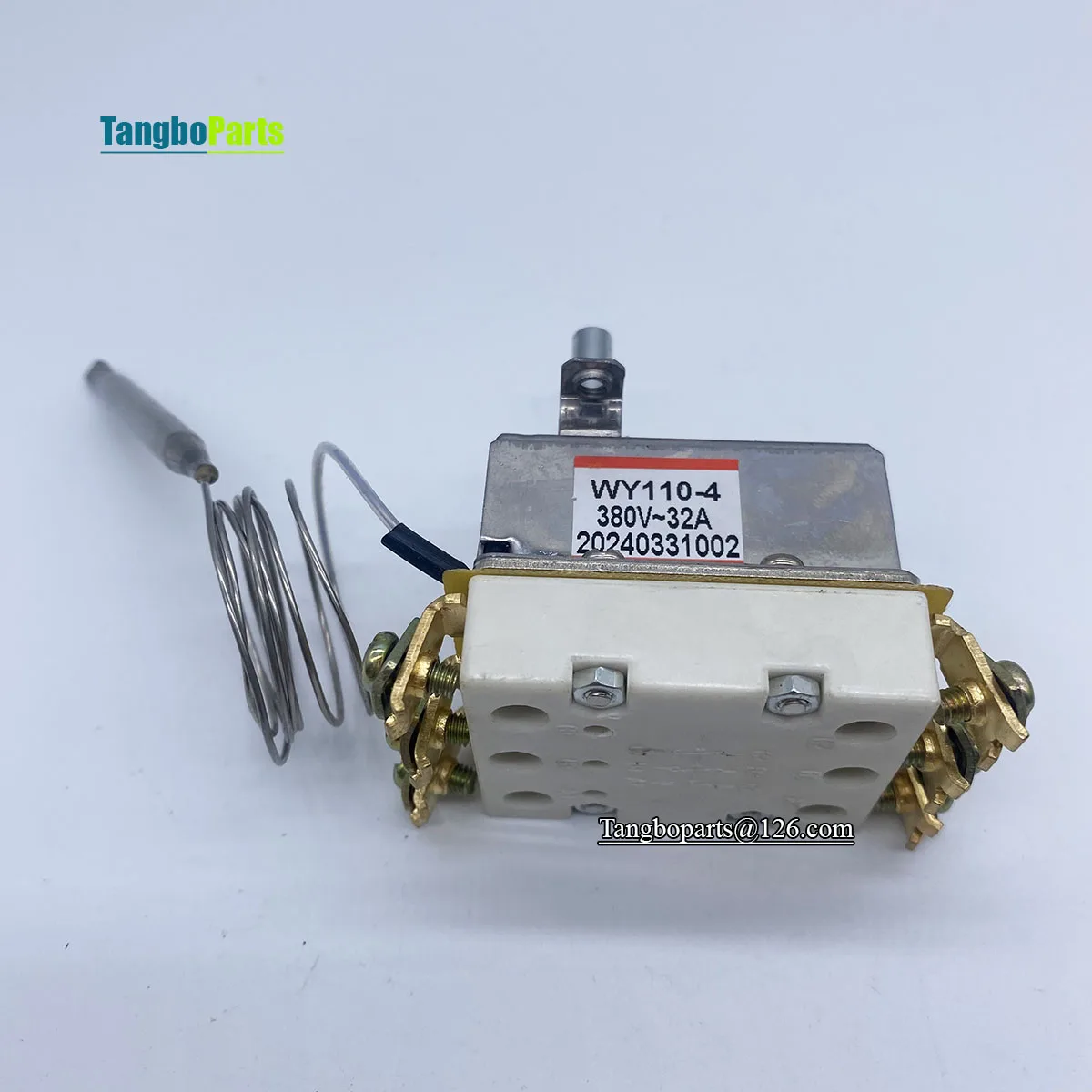 Oven Fryer Stove Parts 380V 32A 70CM Wire 6 Pins 30-110 Degree Safe Temperature Control Temperature Limiter Thermostat With Knob