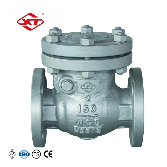 
XINTAI H44H-150LB ANSI 2 Inch API Flanged Water Swing WCB Carbon Cast Steel Non Return Check Valve Price 