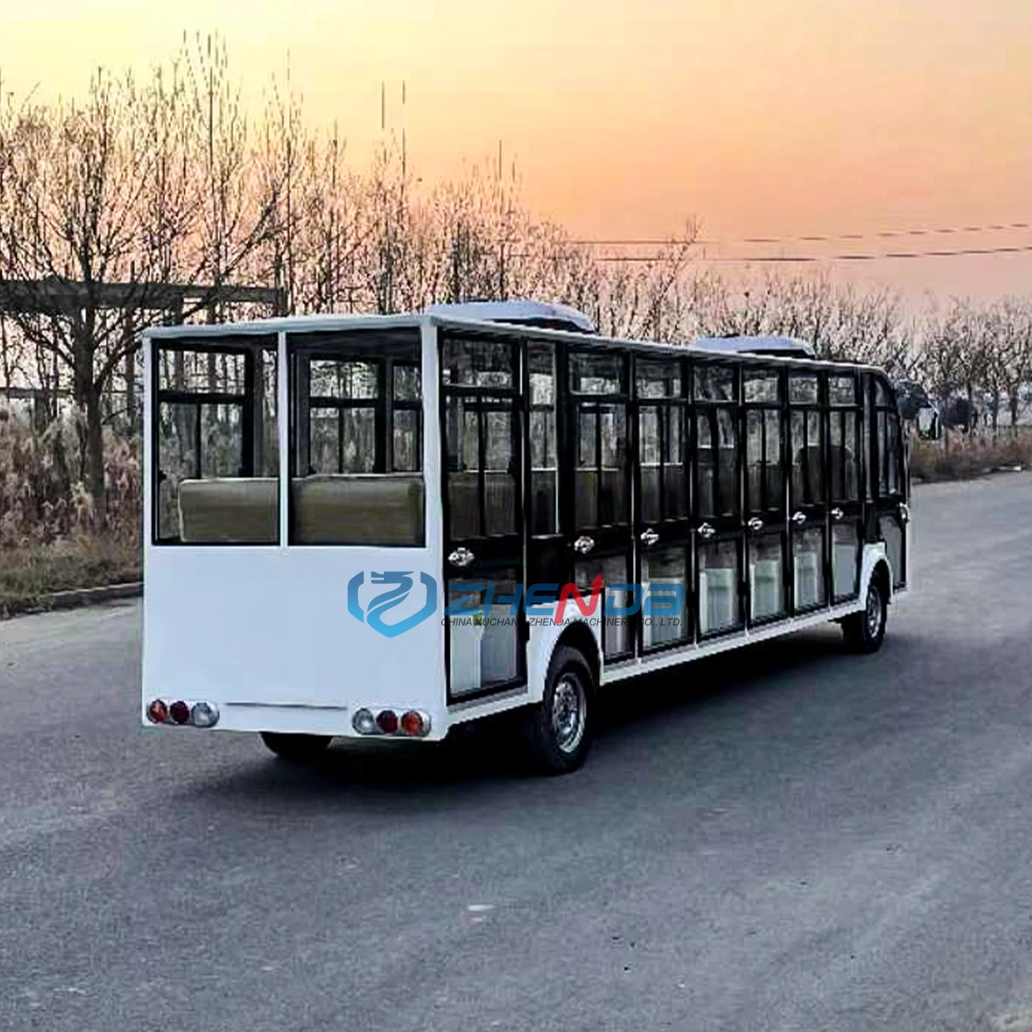 Best Popular Electric Bus Sightseeing Shuttle Bus Golf Cart School Used Coaches Bus for Sale