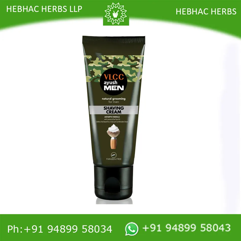 VLCC Ayush Men Shaving Cream-Natural grooming for Men,bulk shaving cream supplier India