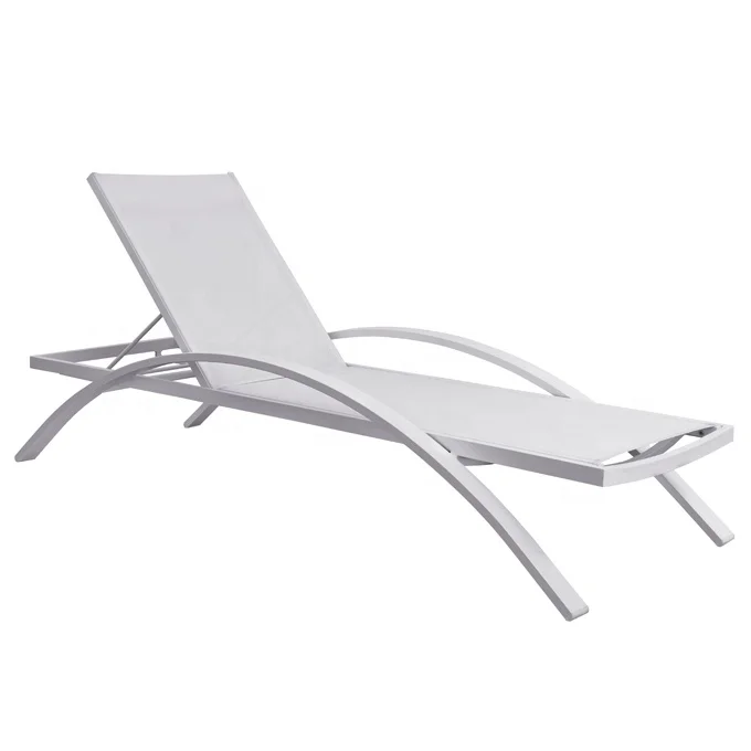 Waterproof Outdoor Swimming Pool Chair Garden Beach Aluminum Sunbed Lounger