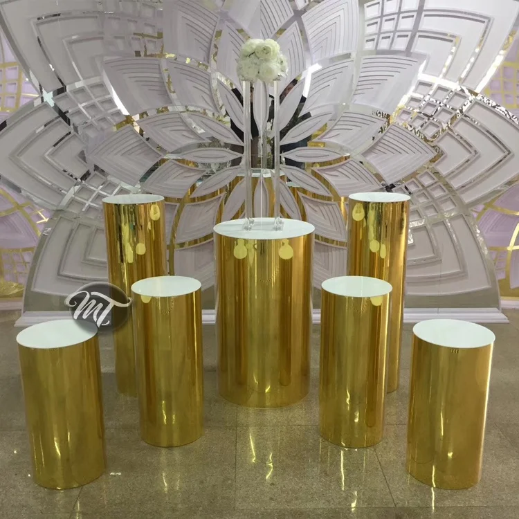 Wedding decoration pillars round square cake stand pedestal column