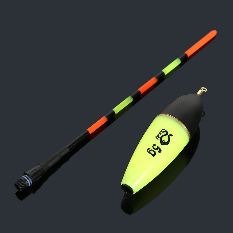 DN 5g/8g/10g/12g/15g Long Vertical Luminous Glow in the Dark Fishing Floats Bobbers Lighted Night Rock Fishing Buoy Floats