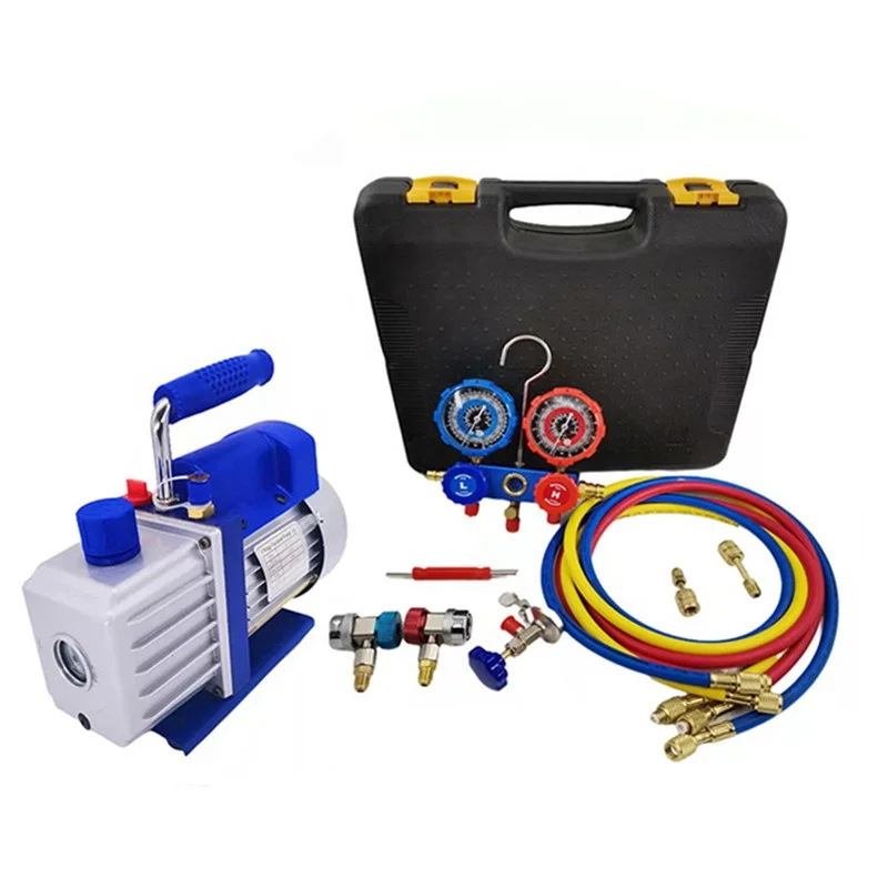 vacuum pump  refrigerant table set 3CFM 3.5CFM 4CFM 5CFM refrigerant rotary vane vacuum pump