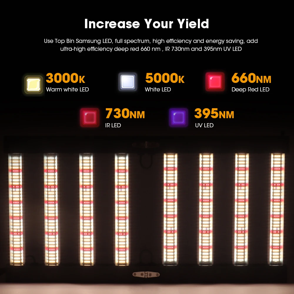 Easy Mounting Vertical Rack Farming White Full-Cycle Cultivation Broad Spectrum 420W Led Grow Light Bar For Rack
