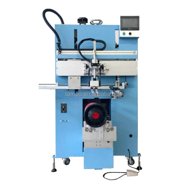 LC Brand CO2 Fire Extinguisher Serigraphy Printing Machine with UV Curing Machine and PLC Control System