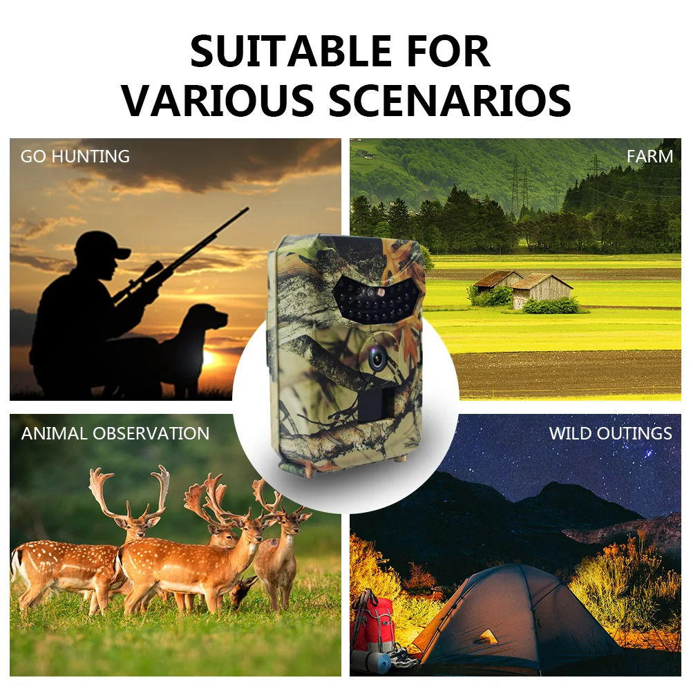 20MP Game Camera 1080P Hunting Trail Camera, with 26pcs 940nm IR lights IP56 Outdoor Waterproof Camera for Out Scout