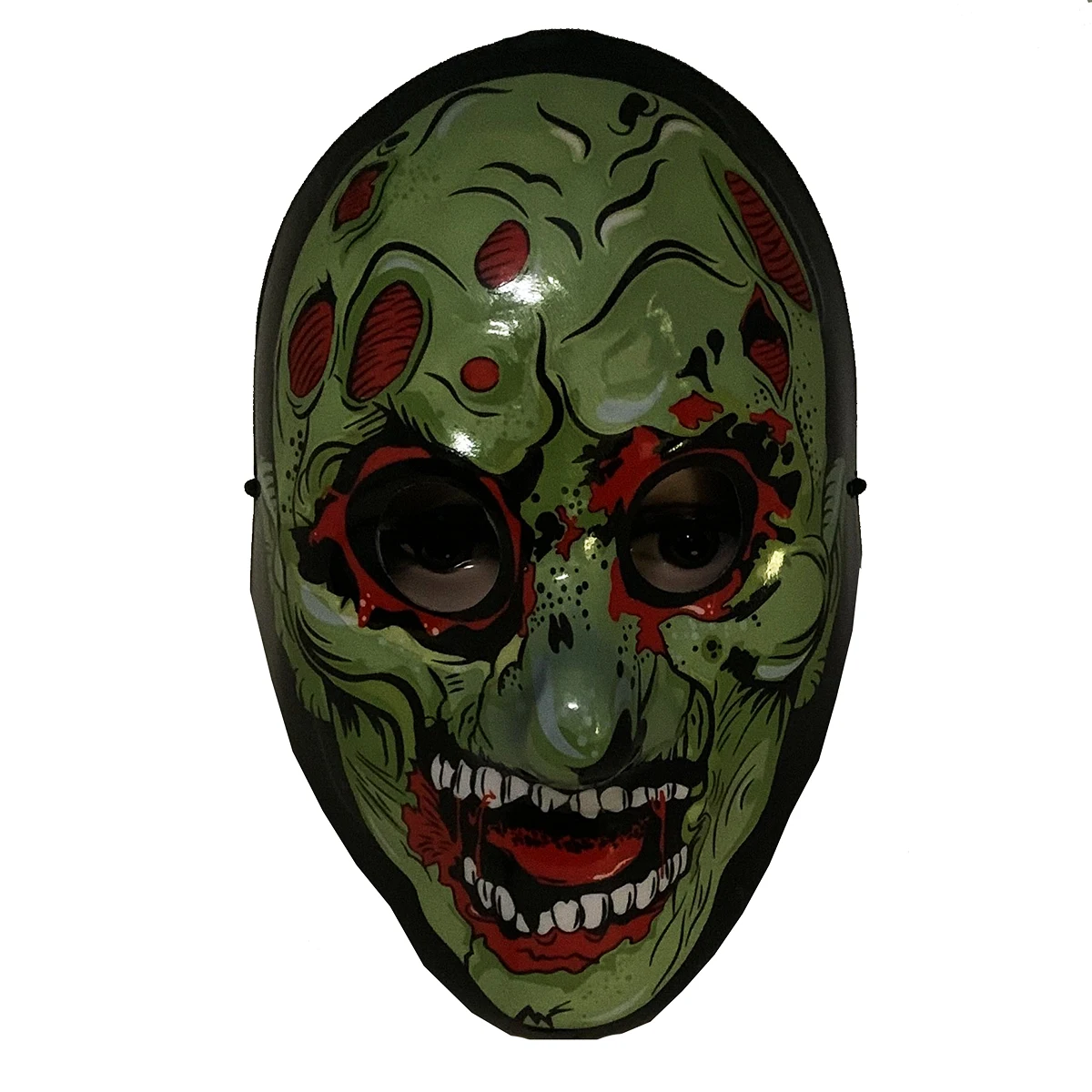 plastic Halloween face mask led light mask  horror scary ghost Skull  mask