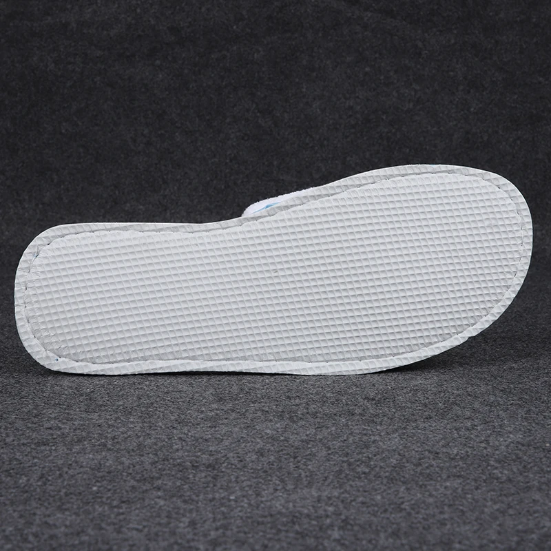 Factory  Price Custom Embroidery Pattern Terry Cloth Women Flower Disposable Hotel Slippers