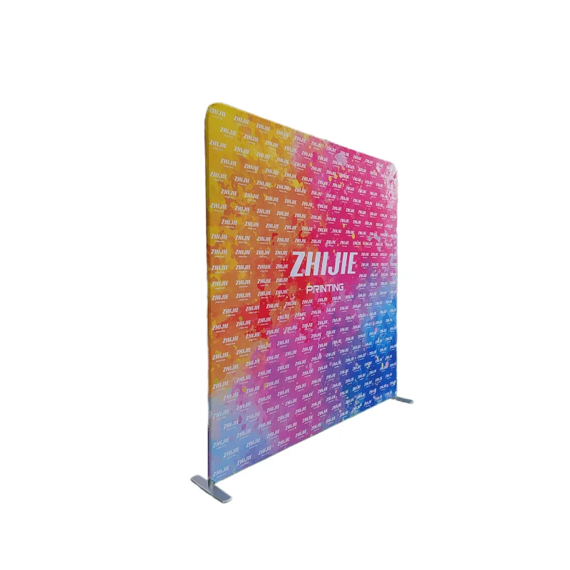 Factory Price Custom Printed Aluminium Folding Backdrop Stands for Advertising Sports Promotion Polyester Material Automotive