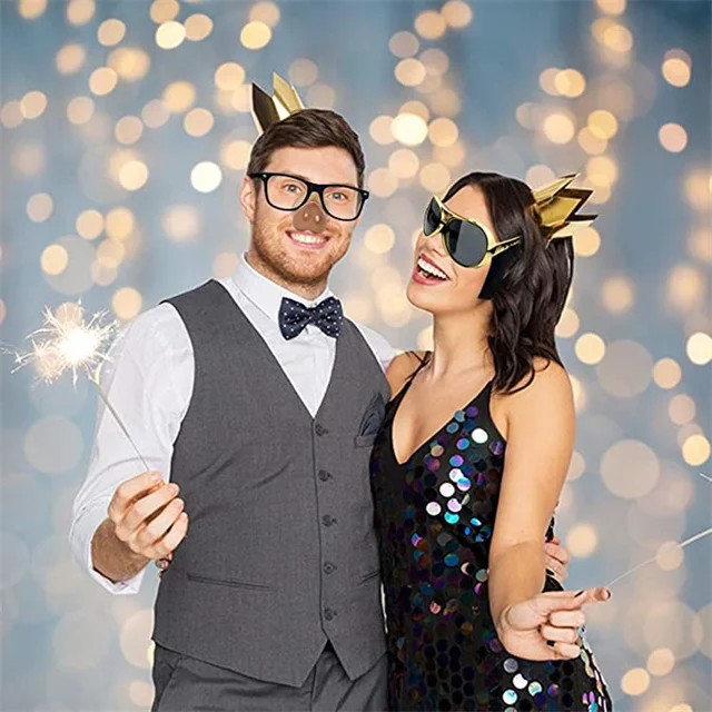 Wholesale Funny Disguise Glasses Novelty Clown Eyewear Eyes and Nose with Mustache Glasses for Halloween Costume Party Favors