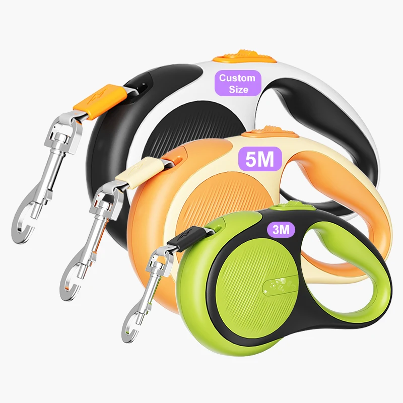 WeLove Wholesale Custom Logo Heavy Duty Adjustable Collars Dog Accessories Lead Strap Automatic Pet Retractable Dog Leash