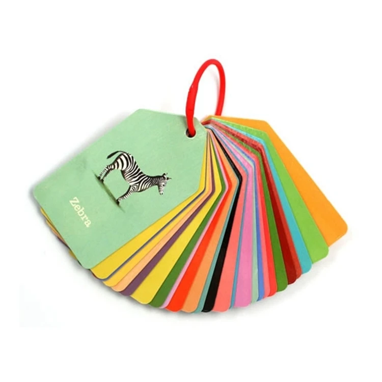 Custom Learning Cards Recyclable  Flash Card Printing Word Flashcard For Kids