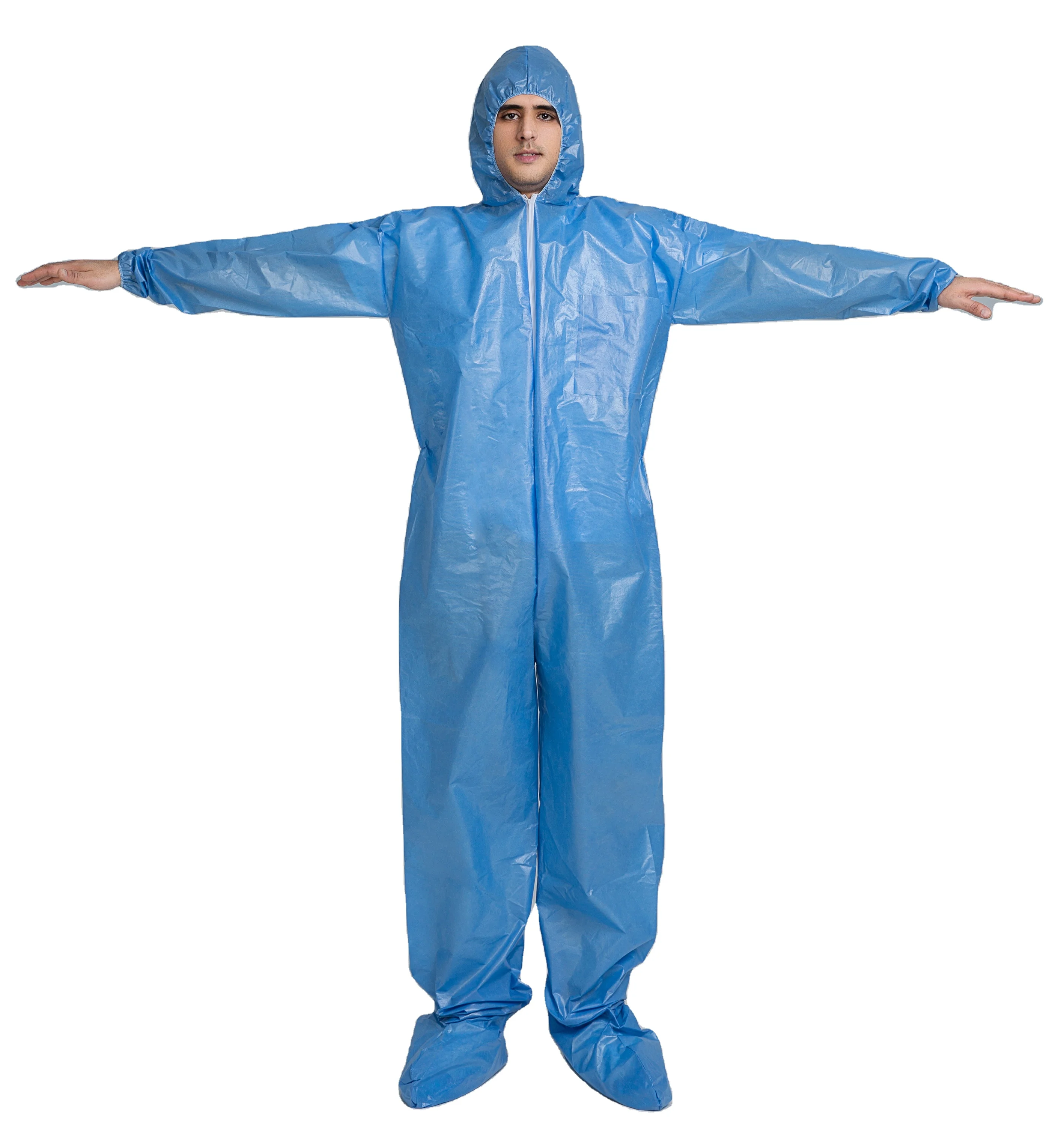 Disposable coveralls medical gowns SMS PP SF microporous body overall for hospital