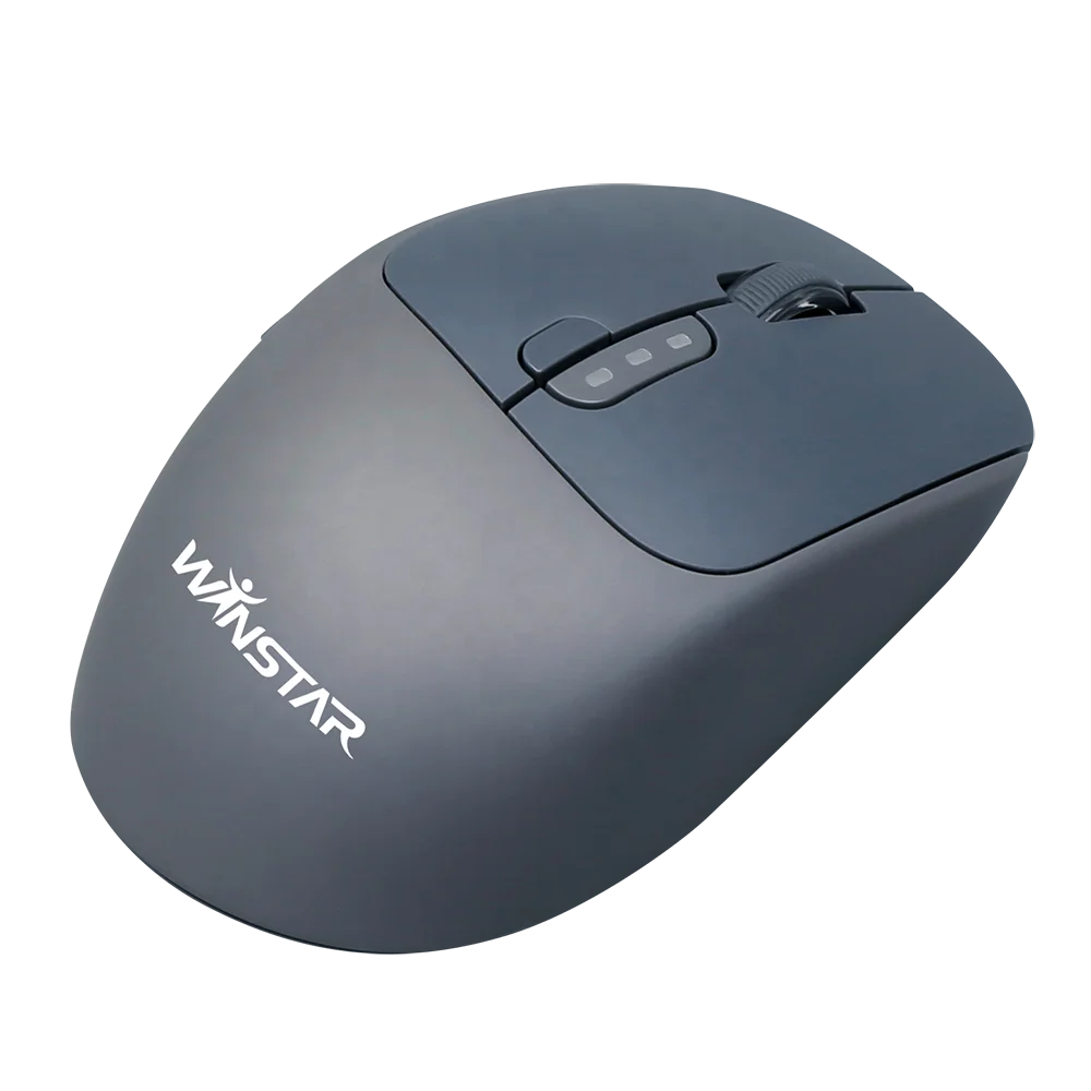 Low MOQ 6 Keys 1600DPI USB Laptop Mice Rechargeable 500mAh Type-C Charging Power Display 2.4Ghz Mini Wireless Mouse for Computer