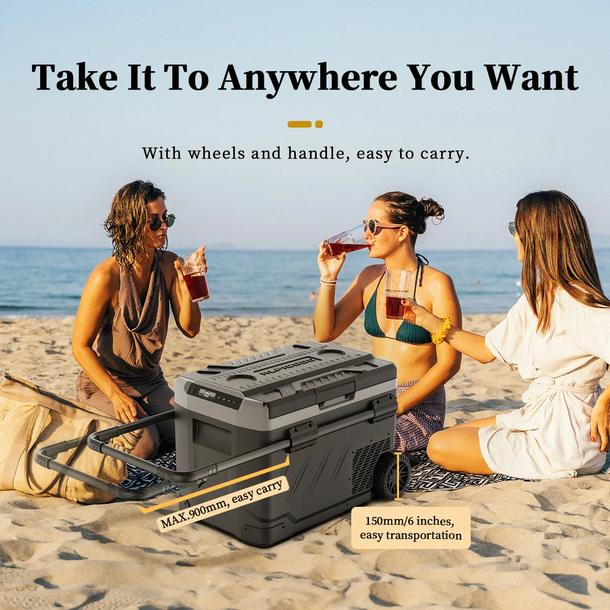 ZGW61 Alpicool refrigerator for car compressor camping portable fridge 12v car truck outdoor battery car fridge freezer electric