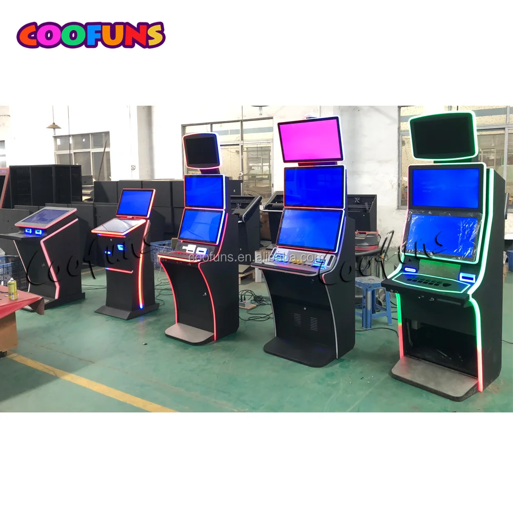 27 inch Triple Screen Metal Video Game Machine PC Game Cabinet for Software Company