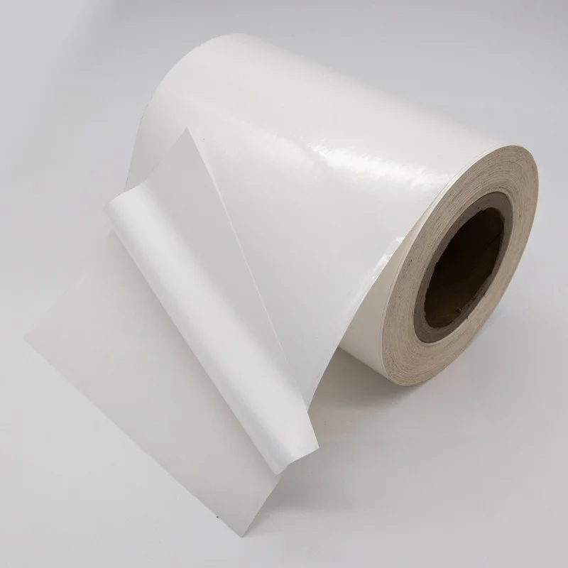 Self adhesive Packaging Labels Heat Resistant Adhesive Vinyl Roll Removable paper for label printing