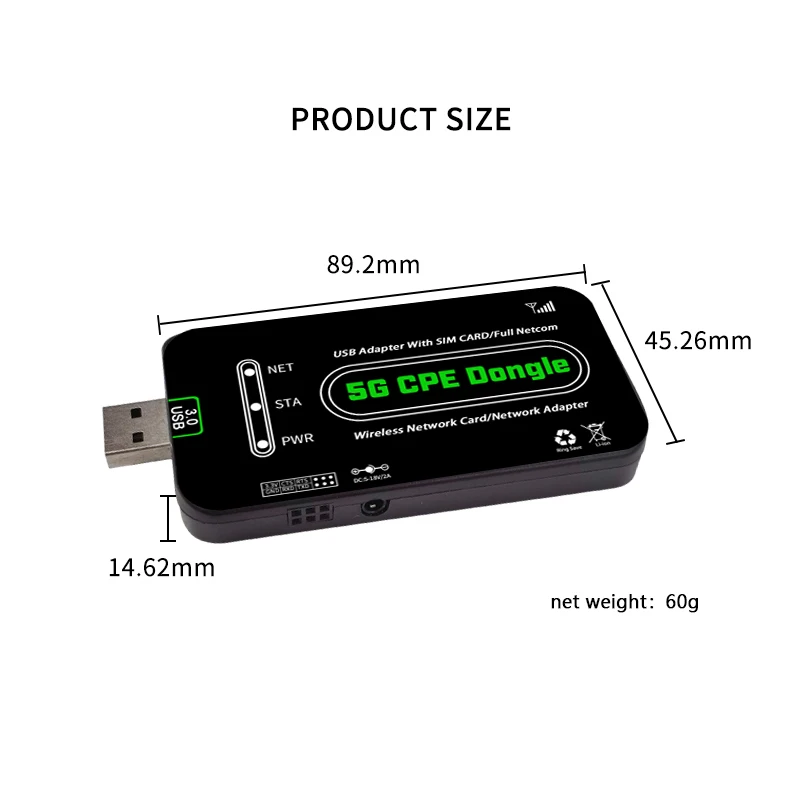 2024 новый 5G Dongle высокоскоростной USB Raspberry Pi 4G LTE CPE беспроводная сетевая карта данных модем