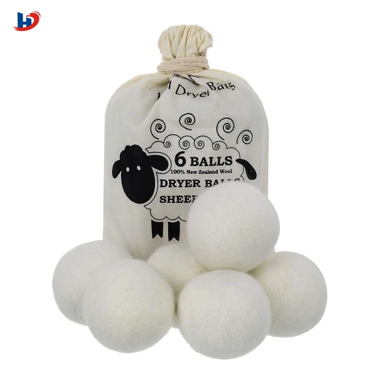 Hot selling ecofriendly nepal pure wool felt wool dryer balls