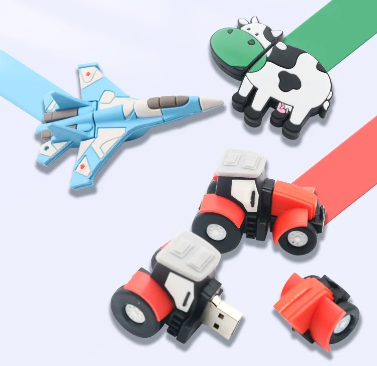 Promo Gifts Custom Soft Silicone USB Flash Drive 4GB 8GB 16GB 32GB 64GB Pendrive Animal USB Stick Memory Cartoon Usb