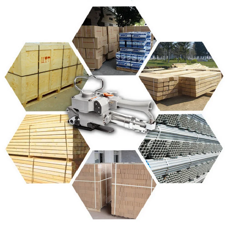 A25 Hand Held Semi Automatic Handheld Tensioner Tool PP PET Carton Box Case Pneumatic Strapping Machine