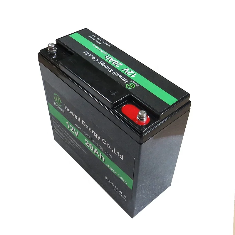 UN38.3 and CE approved IP65 Protection Class Rechargeable deep cycle lifepo4 12v 20ah lithium ion battery india for Fish Finder
